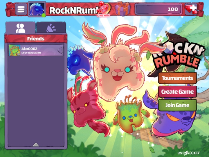 Rock N' Rumble gameplay — choosing a throw in a duel